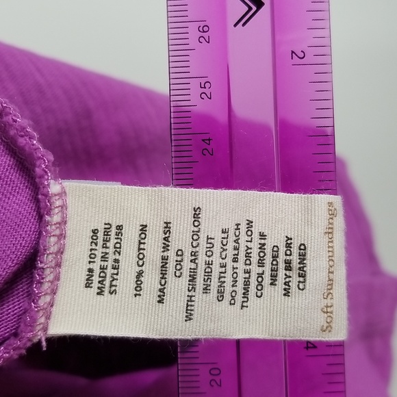 Soft Surroundings Filipa Shirtdress Fuchsia Size Small - Picture 10 of 16